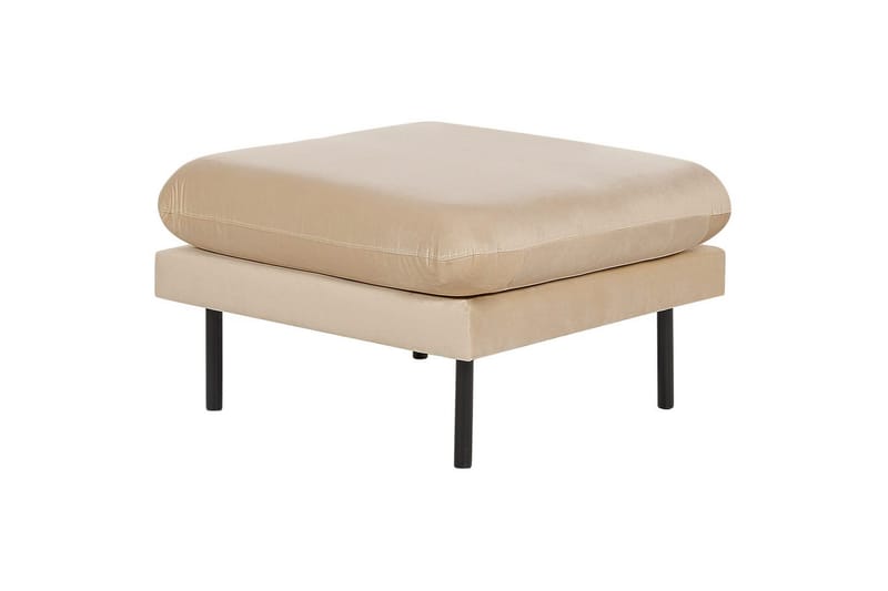 Fotpall Vinterbro Beige/svart, Sammet - Beige/svart, Sammet - Möbler - Vardagsrum - Stolar & sittmöbler - Pallar - Fotpall
