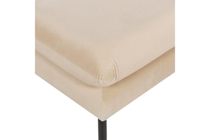 Fotpall Vinterbro Beige/svart, Sammet - Beige/svart, Sammet - Möbler - Vardagsrum - Stolar & sittmöbler - Pallar - Fotpall