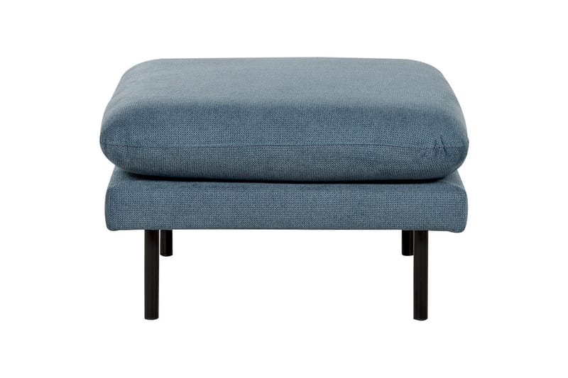 Fotpall Vinterbro Blå/Svart, Chenille - Blå/Svart, Chenille - Möbler - Vardagsrum - Stolar & sittmöbler - Pallar - Fotpall