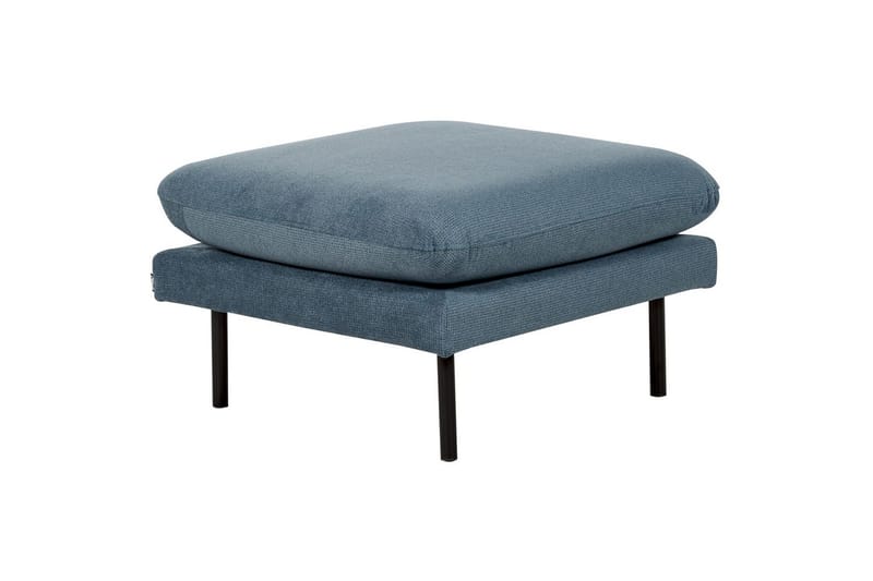 Fotpall Vinterbro Blå/Svart, Chenille - Blå/Svart, Chenille - Möbler - Vardagsrum - Stolar & sittmöbler - Pallar - Fotpall