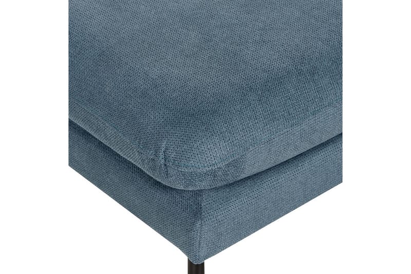 Fotpall Vinterbro Blå/Svart, Chenille - Blå/Svart, Chenille - Möbler - Vardagsrum - Stolar & sittmöbler - Pallar - Fotpall