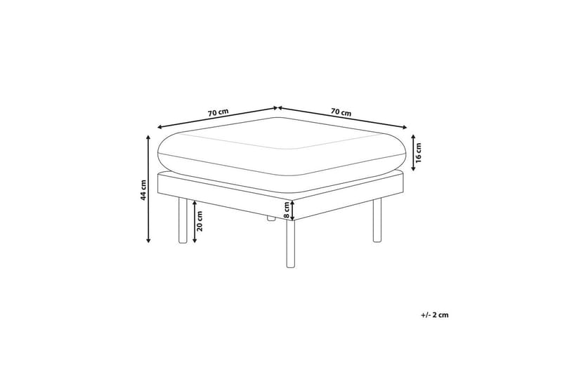 Fotpall Vinterbro Brun/Svart, Chenille - Brun/Svart, Chenille - Möbler - Vardagsrum - Stolar & sittmöbler - Pallar - Fotpall