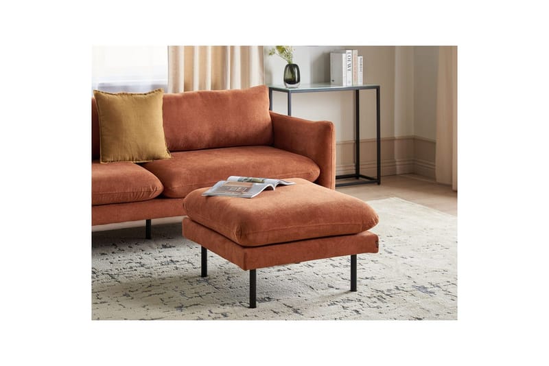 Fotpall Vinterbro Brun/Svart, Chenille - Brun/Svart, Chenille - Möbler - Vardagsrum - Stolar & sittmöbler - Pallar - Fotpall