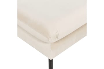 Fotpall Vinterbro Ljusbeige/svart, Sammet - Ljusbeige/svart, Sammet - Möbler - Vardagsrum - Stolar & sittmöbler - Pallar - Fotpall