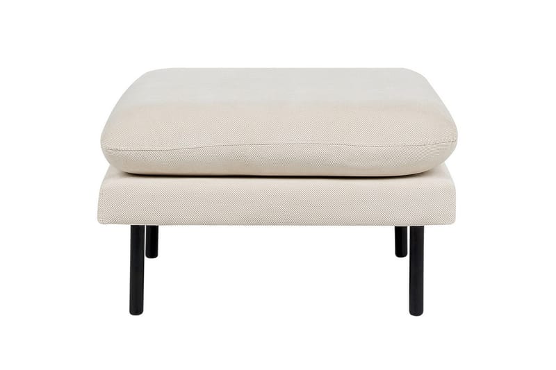 Fotpall Vinterbro Ljusbeige/svart, Polyester - Ljusbeige/svart, Polyester - Möbler - Vardagsrum - Stolar & sittmöbler - Pallar - Fotpall