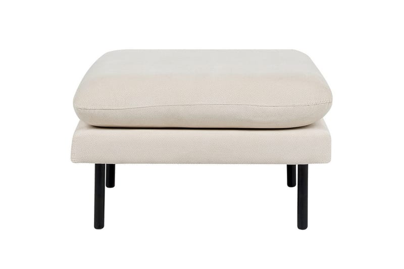 Fotpall Vinterbro Ljusbeige/svart, Polyester - Ljusbeige/svart, Polyester - Möbler - Vardagsrum - Stolar & sittmöbler - Pallar - Fotpall