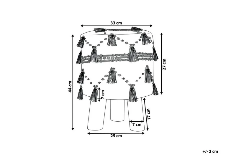 Youness Fotpall - Beige - Möbler - Vardagsrum - Stolar & sittmöbler - Pallar - Fotpall
