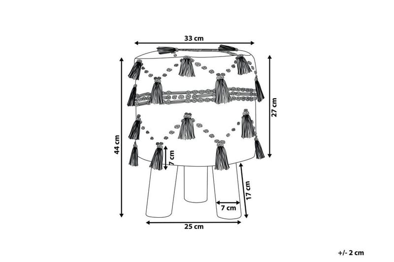 Youness Fotpall - Beige - Möbler - Vardagsrum - Stolar & sittmöbler - Pallar - Fotpall