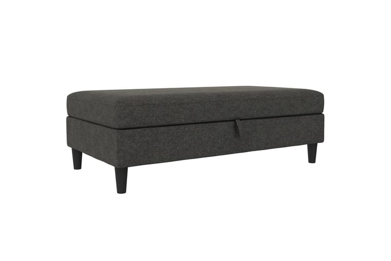 Fotpall/pall Hartford Antracit, Linnetyg Utseende (100% Polyester - Antracit, Linnetyg Utseende (100% Polyester - Möbler - Vardagsrum - Stolar & sittmöbler - Pallar - Fotpall
