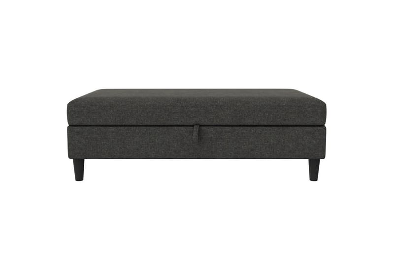 Fotpall/pall Hartford Antracit, Linnetyg Utseende (100% Polyester - Antracit, Linnetyg Utseende (100% Polyester - Möbler - Vardagsrum - Stolar & sittmöbler - Pallar - Fotpall