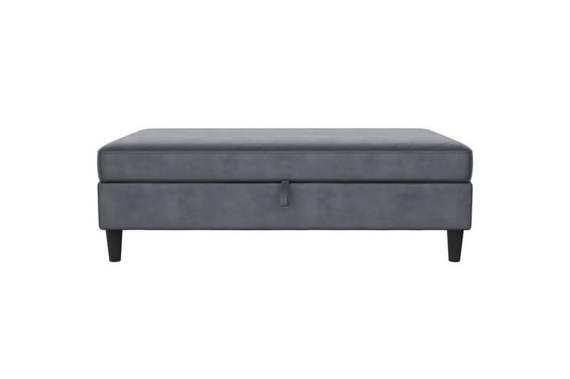 Fotpall/pall Hartford Antracit, Sammet - Antracit, Sammet - Möbler - Vardagsrum - Stolar & sittmöbler - Pallar - Fotpall