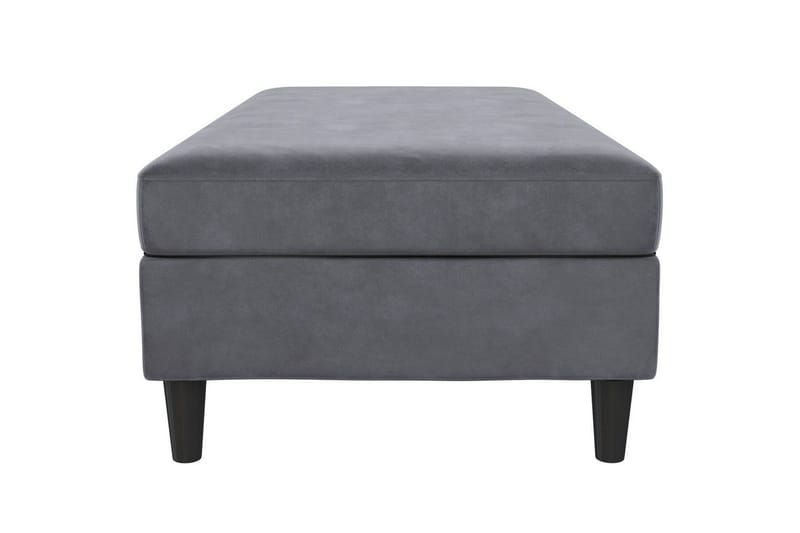 Fotpall/pall Hartford Antracit, Sammet - Antracit, Sammet - Möbler - Vardagsrum - Stolar & sittmöbler - Pallar - Fotpall
