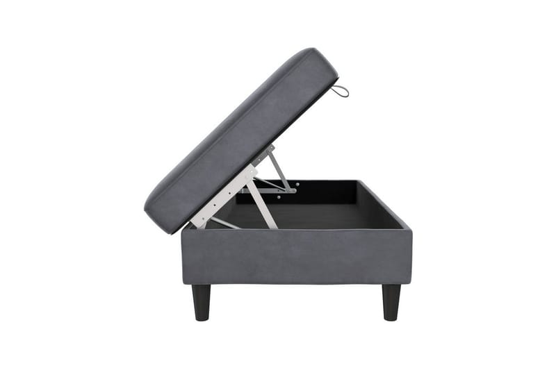 Fotpall/pall Hartford Antracit, Sammet - Antracit, Sammet - Möbler - Vardagsrum - Stolar & sittmöbler - Pallar - Fotpall