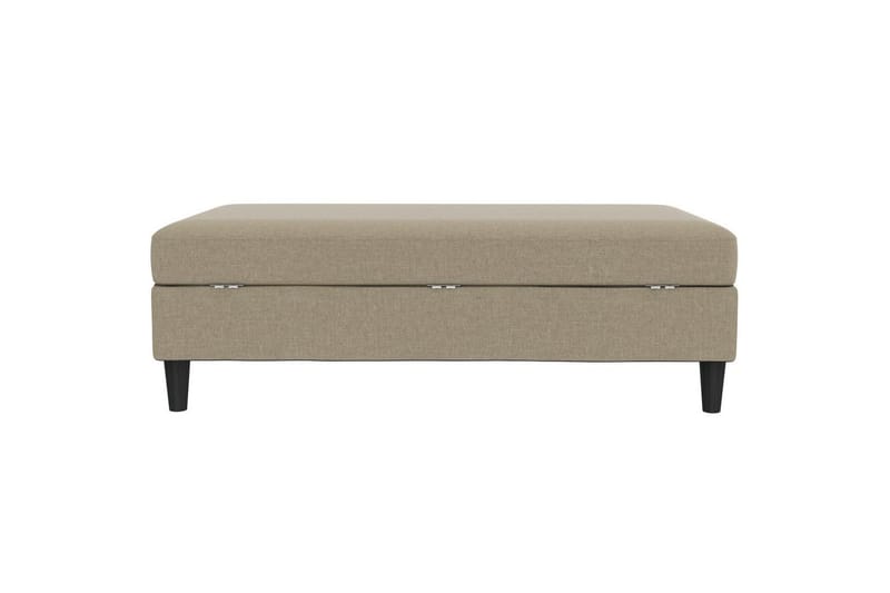 Fotpall/pall Hartford Brun, Linnetyg Utseende (100% Polyester - Brun, Linnetyg Utseende (100% Polyester - Möbler - Vardagsrum - Stolar & sittmöbler - Pallar - Fotpall