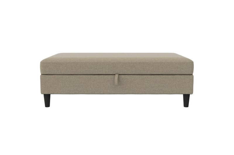 Fotpall/pall Hartford Brun, Linnetyg Utseende (100% Polyester - Brun, Linnetyg Utseende (100% Polyester - Möbler - Vardagsrum - Stolar & sittmöbler - Pallar - Fotpall