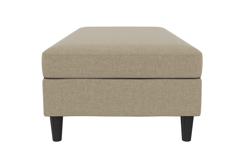 Fotpall/pall Hartford Brun, Linnetyg Utseende (100% Polyester - Brun, Linnetyg Utseende (100% Polyester - Möbler - Vardagsrum - Stolar & sittmöbler - Pallar - Fotpall