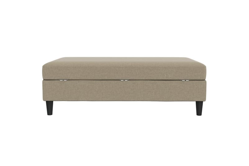 Fotpall/pall Hartford Brun, Linnetyg Utseende (100% Polyester - Brun, Linnetyg Utseende (100% Polyester - Möbler - Vardagsrum - Stolar & sittmöbler - Pallar - Fotpall