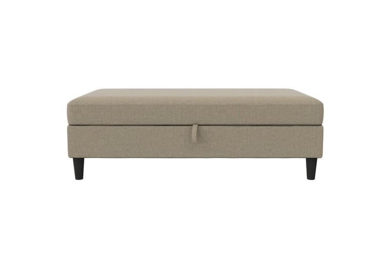 Fotpall/pall Hartford Brun, Linnetyg Utseende (100% Polyester - Brun, Linnetyg Utseende (100% Polyester - Möbler - Vardagsrum - Stolar & sittmöbler - Pallar - Fotpall