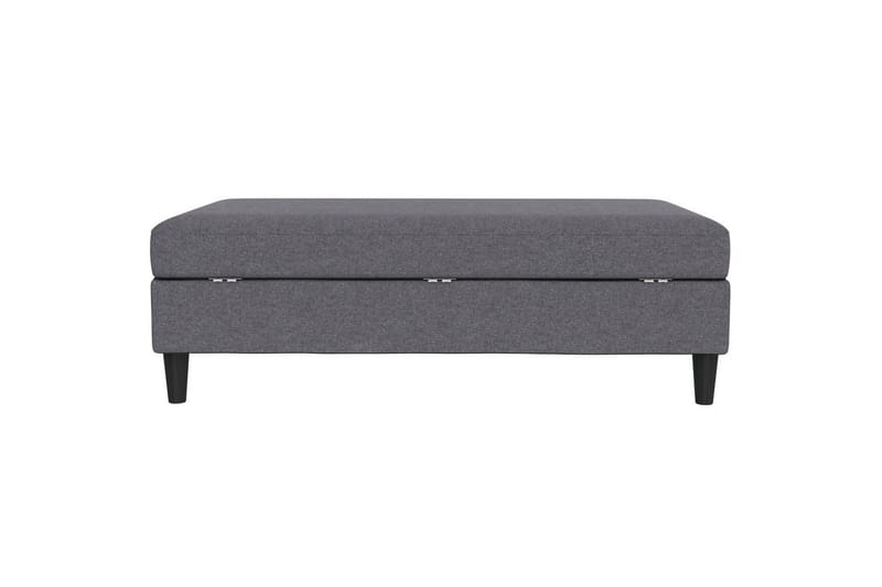 Fotpall/pall Hartford Grå, Linnetyg Utseende (100% Polyester - Grå, Linnetyg Utseende (100% Polyester - Möbler - Vardagsrum - Stolar & sittmöbler - Pallar - Fotpall