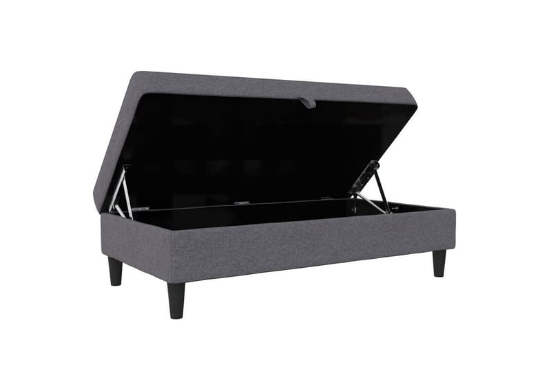 Fotpall/pall Hartford Grå, Linnetyg Utseende (100% Polyester - Grå, Linnetyg Utseende (100% Polyester - Möbler - Vardagsrum - Stolar & sittmöbler - Pallar - Fotpall