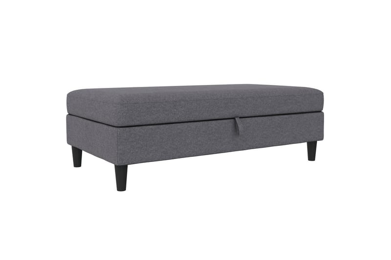 Fotpall/pall Hartford Grå, Linnetyg Utseende (100% Polyester - Grå, Linnetyg Utseende (100% Polyester - Möbler - Vardagsrum - Stolar & sittmöbler - Pallar - Fotpall