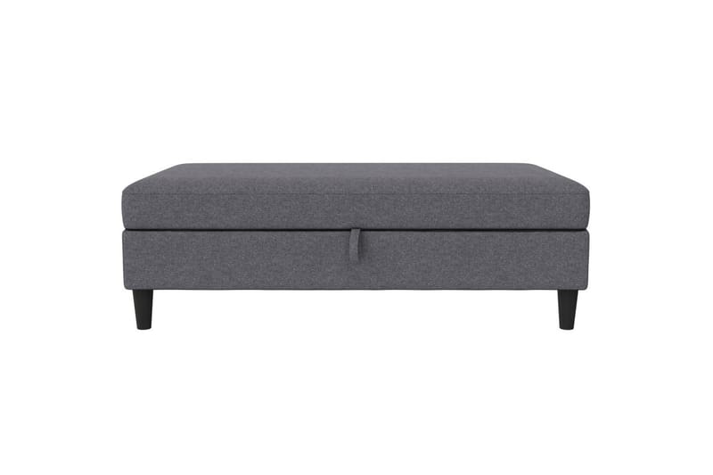Fotpall/pall Hartford Grå, Linnetyg Utseende (100% Polyester - Grå, Linnetyg Utseende (100% Polyester - Möbler - Vardagsrum - Stolar & sittmöbler - Pallar - Fotpall