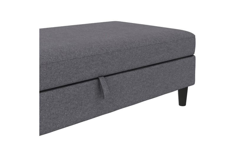 Fotpall/pall Hartford Grå, Linnetyg Utseende (100% Polyester - Grå, Linnetyg Utseende (100% Polyester - Möbler - Vardagsrum - Stolar & sittmöbler - Pallar - Fotpall