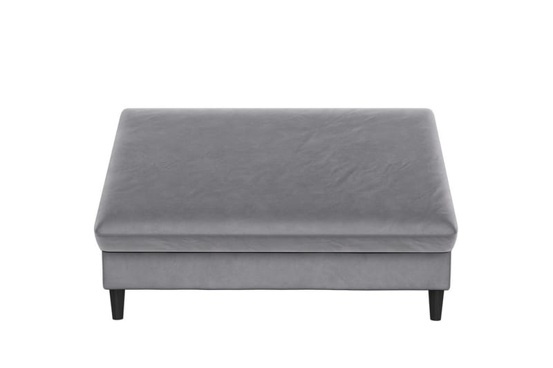 Fotpall/pall Hartford Grå, Sammet - Grå, Sammet - Möbler - Vardagsrum - Stolar & sittmöbler - Pallar - Fotpall