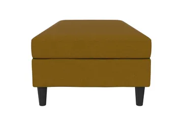 Fotpall/pall Hartford Gul, Linnetyg Utseende (100% Polyester - Gul, Linnetyg Utseende (100% Polyester - Möbler - Vardagsrum - Stolar & sittmöbler - Pallar - Fotpall