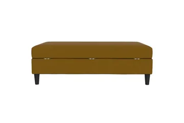 Fotpall/pall Hartford Gul, Linnetyg Utseende (100% Polyester - Gul, Linnetyg Utseende (100% Polyester - Möbler - Vardagsrum - Stolar & sittmöbler - Pallar - Fotpall