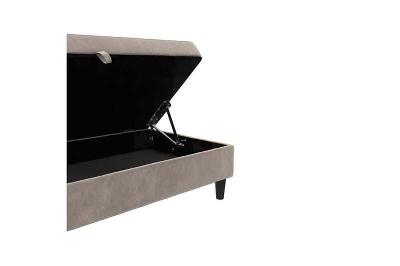 Fotpall/pall Hartford Taupe, Sammet - Taupe, Sammet - Möbler - Vardagsrum - Stolar & sittmöbler - Pallar - Fotpall