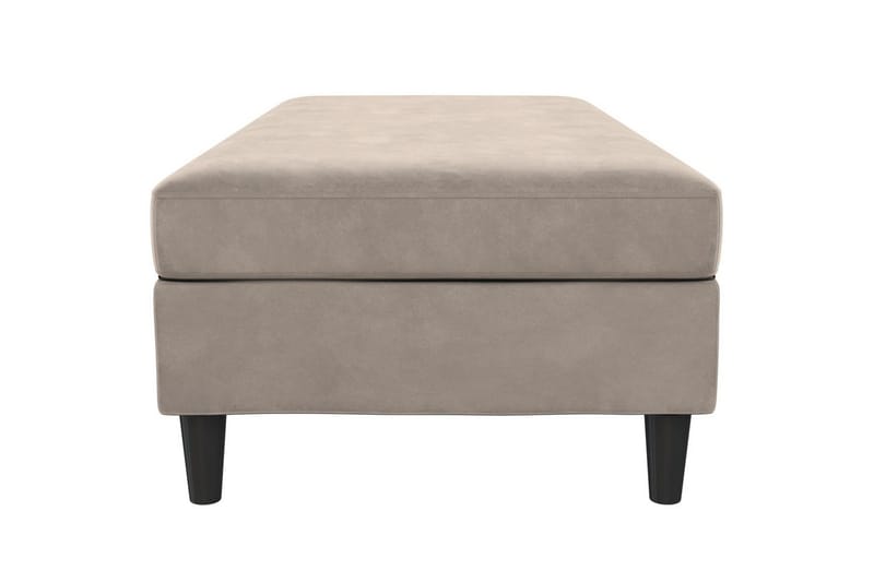 Fotpall/pall Hartford Taupe, Sammet - Taupe, Sammet - Möbler - Vardagsrum - Stolar & sittmöbler - Pallar - Fotpall