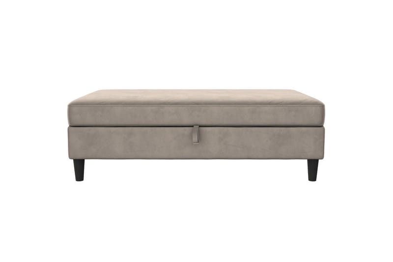 Fotpall/pall Hartford Taupe, Sammet - Taupe, Sammet - Möbler - Vardagsrum - Stolar & sittmöbler - Pallar - Fotpall