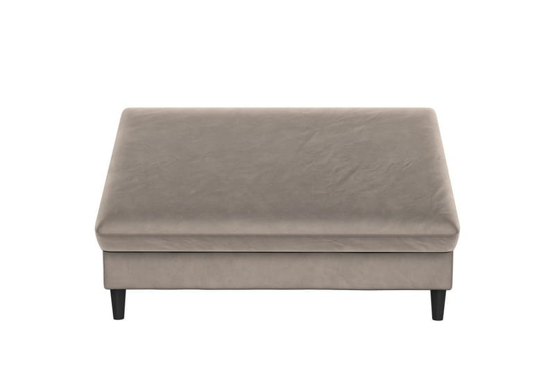 Fotpall/pall Hartford Taupe, Sammet - Taupe, Sammet - Möbler - Vardagsrum - Stolar & sittmöbler - Pallar - Fotpall
