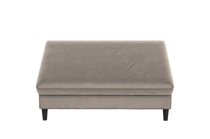 Fotpall/pall Hartford Taupe, Sammet - Taupe, Sammet - Möbler - Vardagsrum - Stolar & sittmöbler - Pallar - Fotpall