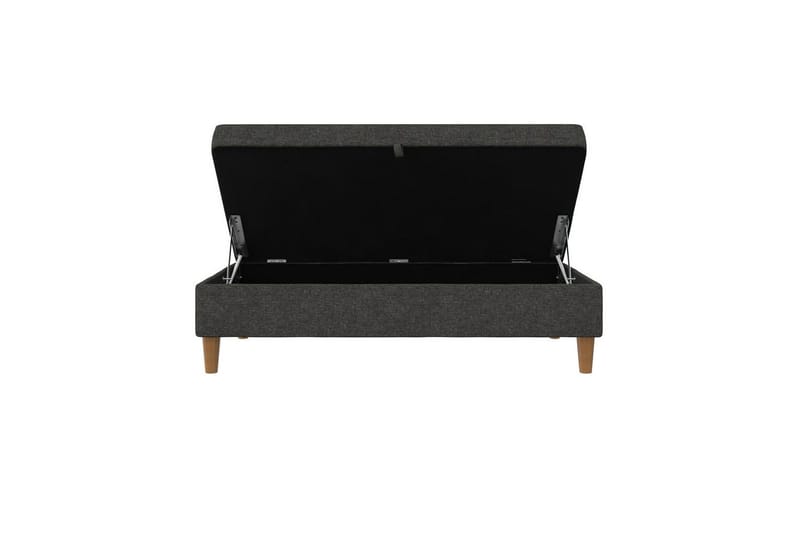 Fotpall/pall Lilly Antracit, Linne - Antracit, Linne - Möbler - Vardagsrum - Stolar & sittmöbler - Pallar - Fotpall