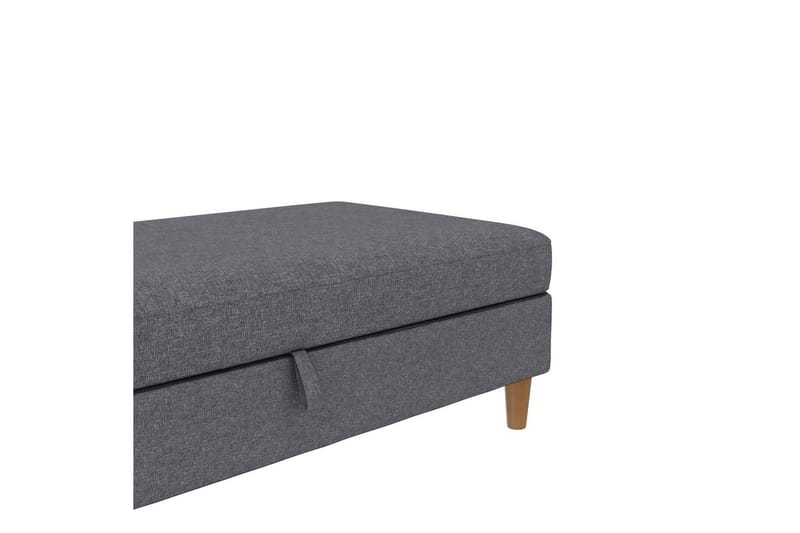 Fotpall/pall Lilly Ljusgrå, Linne - Ljusgrå, Linne - Möbler - Vardagsrum - Stolar & sittmöbler - Pallar - Fotpall