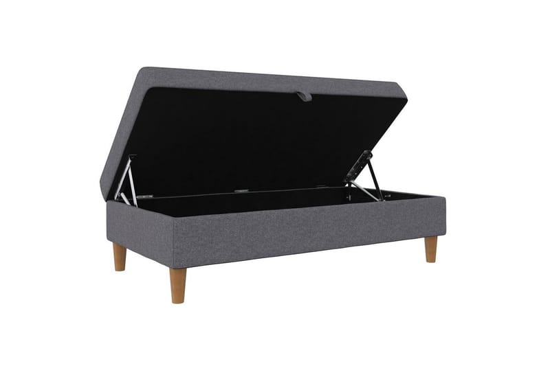 Fotpall/pall Lilly Ljusgrå, Linne - Ljusgrå, Linne - Möbler - Vardagsrum - Stolar & sittmöbler - Pallar - Fotpall