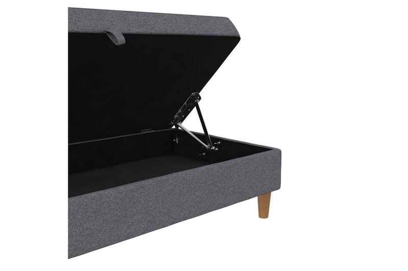 Fotpall/pall Lilly Ljusgrå, Linne - Ljusgrå, Linne - Möbler - Vardagsrum - Stolar & sittmöbler - Pallar - Fotpall