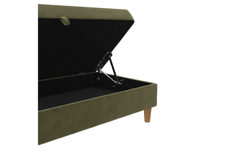 Fotpall/pall Lilly Olivgrön, Sammet/Trä/Plast - Olivgrön, Sammet/Trä/Plast - Möbler - Vardagsrum - Stolar & sittmöbler - Pallar - Fotpall