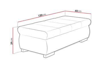 Gamal Fotpall 60 cm - Beige - Möbler - Vardagsrum - Stolar & sittmöbler - Pallar - Fotpall