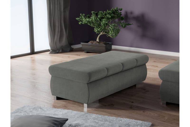 Gamal Fotpall 60 cm - Grå - Möbler - Vardagsrum - Stolar & sittmöbler - Pallar - Fotpall