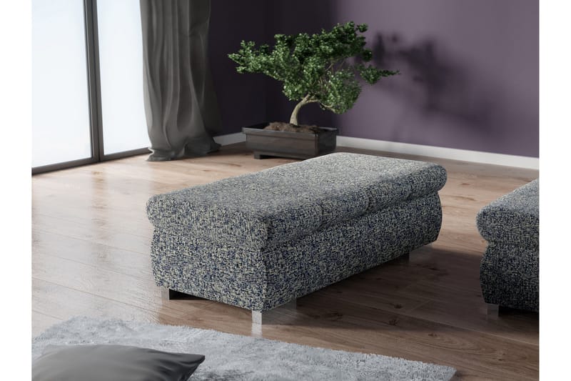 Gamal Fotpall 60 cm - Marinblå - Möbler - Vardagsrum - Stolar & sittmöbler - Pallar - Fotpall