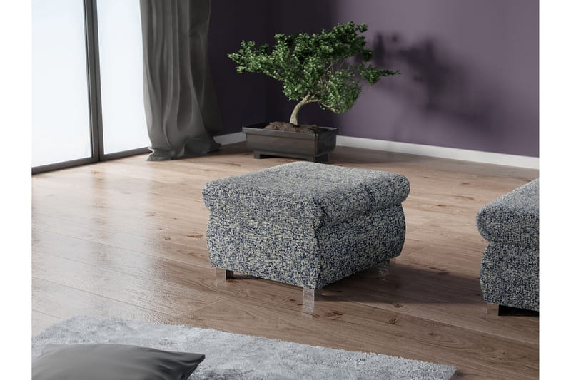 Gamal Fotpall 60 cm - Marinblå - Möbler - Vardagsrum - Stolar & sittmöbler - Pallar - Fotpall