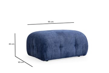 Greta Fotpall 95 cm - Blå - Möbler - Vardagsrum - Stolar & sittmöbler - Pallar - Fotpall