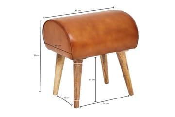 Hyzy Sittpall - Brun - Möbler - Vardagsrum - Stolar & sittmöbler - Pallar - Fotpall
