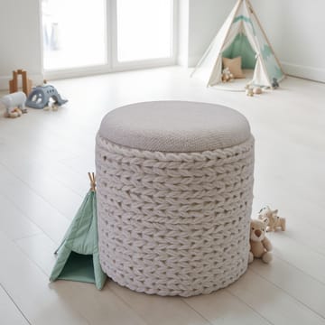 Ivoino Pall 40 cm - cremefärgad - Möbler - Vardagsrum - Stolar & sittmöbler - Pallar - Fotpall