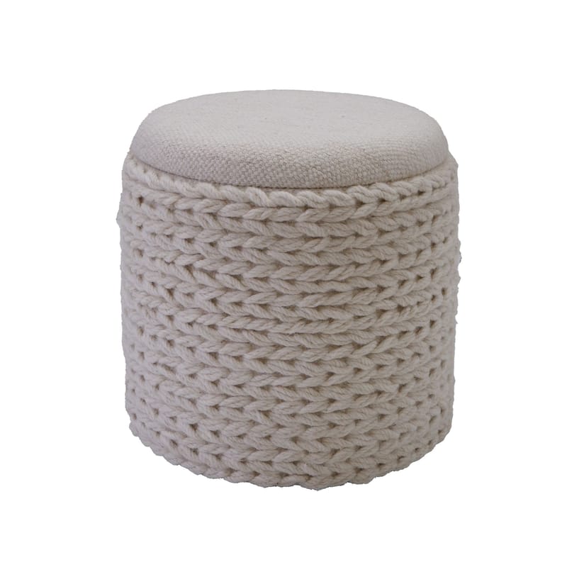 Ivoino Pall 40 cm - cremefärgad - Möbler - Vardagsrum - Stolar & sittmöbler - Pallar - Fotpall