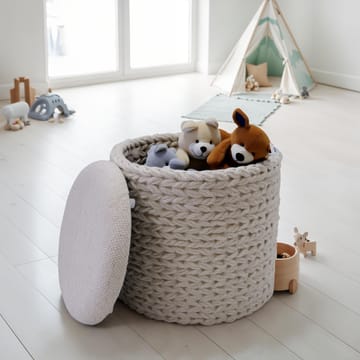 Ivoino Pall 40 cm - cremefärgad - Möbler - Vardagsrum - Stolar & sittmöbler - Pallar - Fotpall