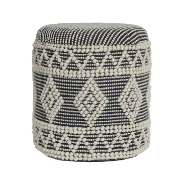 Ivoino Pall 40 cm - Svart/Vit - Möbler - Vardagsrum - Stolar & sittmöbler - Pallar - Fotpall
